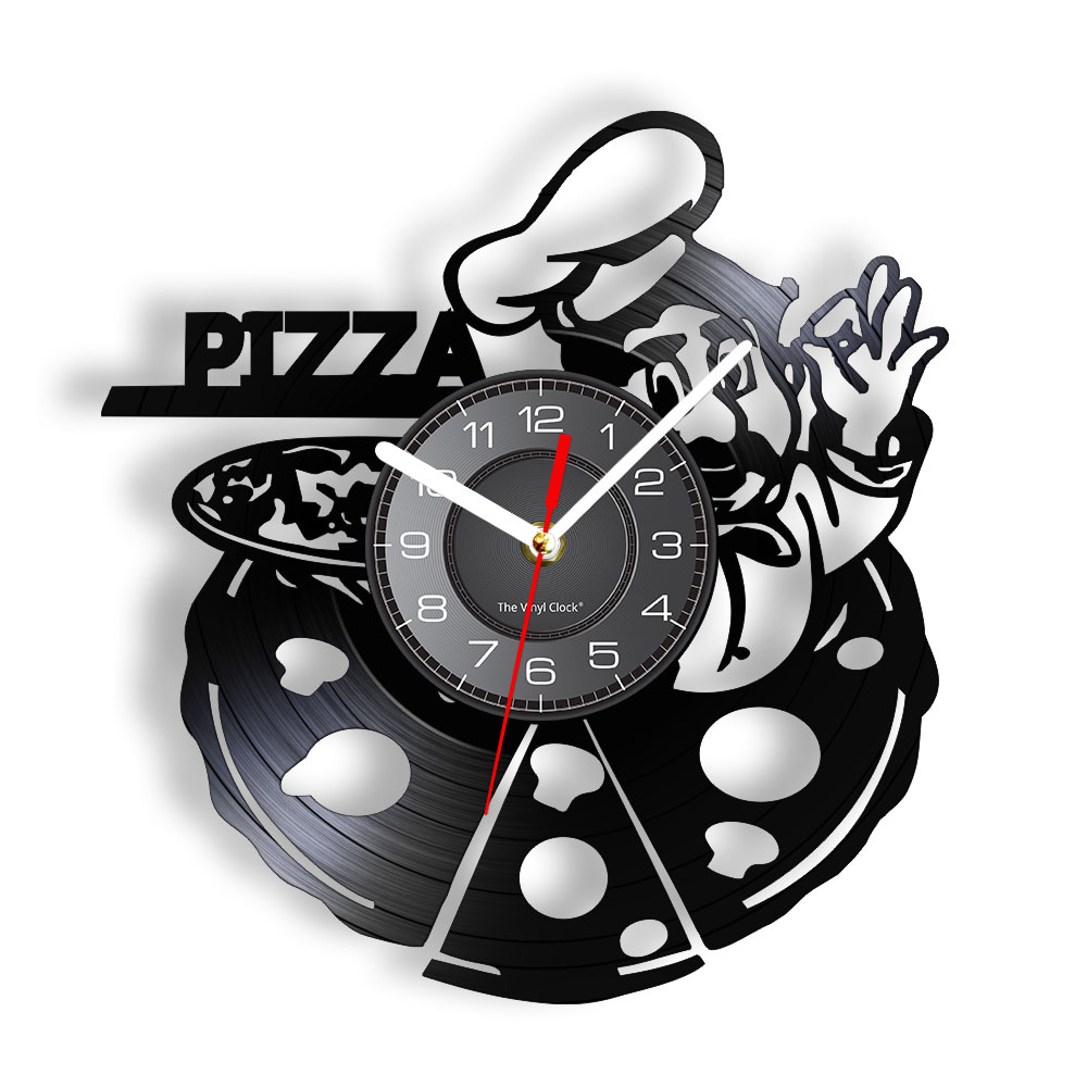 Home Cooking Business - Pizza styl włoski płyta winylowa zegar